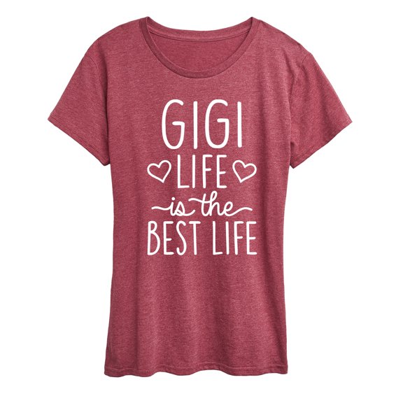 Instant Message - Gigi Life Is The Best Life Short Sleeve Graphic T-Shirt
