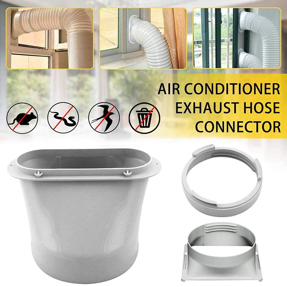 Pipe Connector Exhaust Duct Interface Window Portable Air Conditioning ABS
