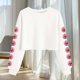 thumbnail image 2 of Camisetas de Manga Larga de las Mujeres Moda Impresa Suelta Casual Cuello Redondo Suéter Deportivo Top Se Ajusta Fiel Al Tamaño, 2 of 5