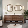 thumbnail image 3 of Scalloped Wall Mirror for Bathroom, 23" x 35" Antique Brass Mirror, Vintage Gold Mirrors with Beaded for Over Sink, Bedroom, Living Room,Hangs Horizontally or Vertically, 3 of 7