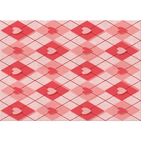 Ahgly Company Machine Washable Indoor Rectangle Transitional Deep Rose Pink Area Rugs, 2' x 4'
