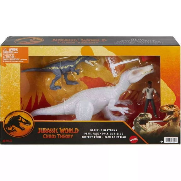 Jurassic World Peril Pack Darius, Baryonyx & Monolophosaurus Action Figure Set