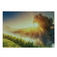 thumbnail image 2 of Nature Cutting Board, River with the Grass in Sun Rays Beams Tree Dramatic Ukraine Rural Print, Decorative Tempered Glass Cutting and Serving Board, Large Size, Multicolor, by Ambesonne, 2 of 5