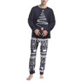 thumbnail image 1 of Christmas Family Matching Pajamas Pjs Set Xmas Tree Print Nightwear Sleepwear, 1 of 3