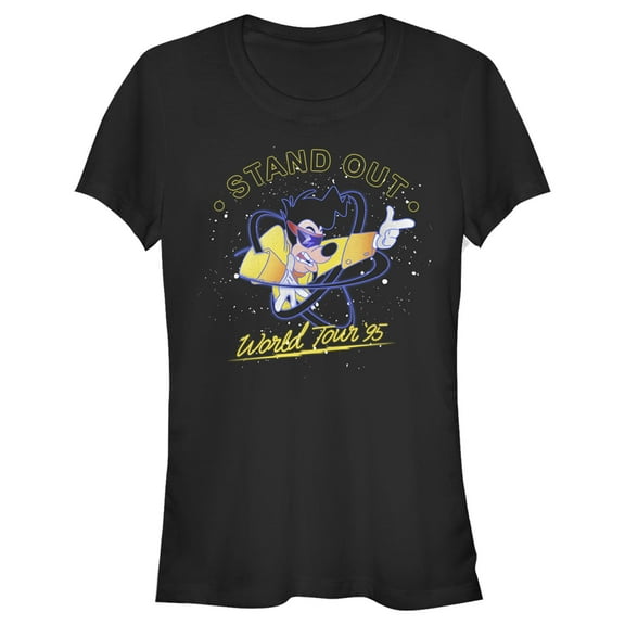 Junior's A Goofy Movie Max Stand Out World Tour '95  Graphic Tee Black X Large