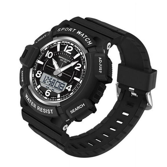 Explojoy Men's Military Sports Digital Watch – 50M Waterproof LED Quartz Wristwatch with Shockproof Design & Stopwatch