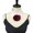 Wine Red, variant on Stylish Flower Design Faux Stand Collar Easy To All Matching Comfortable Point Shirt Collar For Fashion Enthusiast