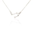 thumbnail image 1 of Ins Constellations Theme Friendship Necklace Rhinestone Comfortable Delicate with Display Card Pendant for Lover Festival Gifts Libra Silver, 1 of 6