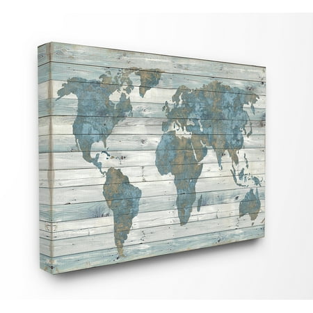 The Stupell Home Decor Collection Slate Blue And Tan