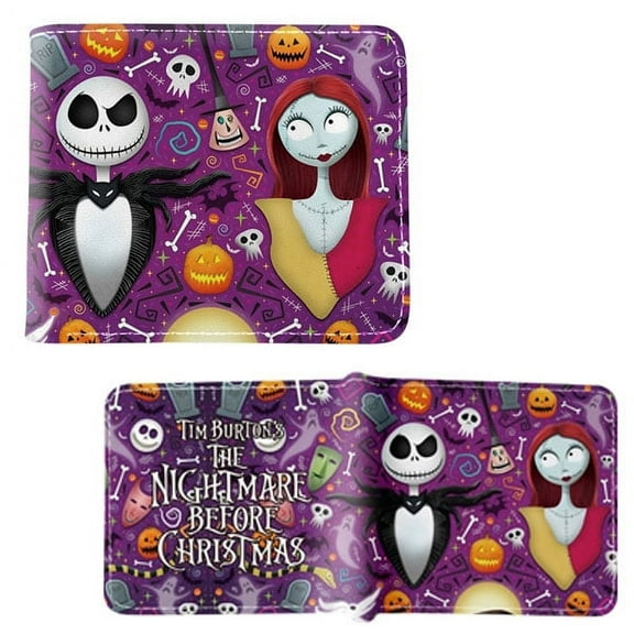 Jack Sally Skeletons - Nightmare Before Christmas 4x5" Bi-Fold Wallet