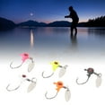 thumbnail image 3 of Señuelo de Pesca, Cebo de Pesca Incisiva Doble Gancho de Alta Resistencia Boca Torcida 1.75g ​​25pcs Para Al Aire Libre, 3 of 7