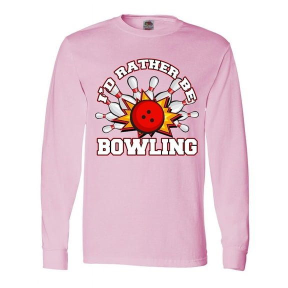 Inktastic I'd Rather Be Bowling Long Sleeve T-Shirt