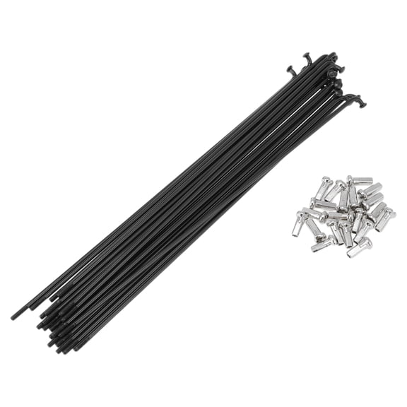 20 Set 13G Bicycle Spokes 181mm Bike Wheel Spokes 304 Stainless Steel Black