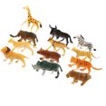 thumbnail image 3 of Juego de juguetes de figura de bosque de vida salvaje artificial de 12 piezas, juego de juguetes de plástico, kit de modelos, regalo de vacaciones para niños AweSitey WJ3120-00B, 3 of 7
