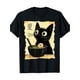 thumbnail image 1 of Funny Cat Ramen Graphic Tee Japanese Kawaii Anime Cat T-Shirt-220g 100% Cotton, 1 of 6