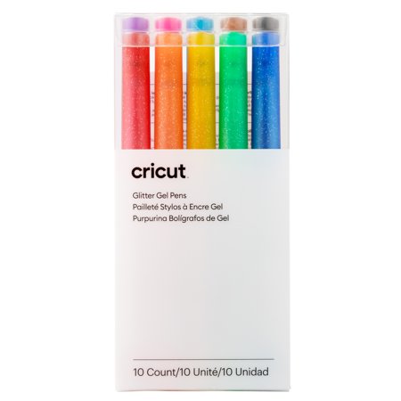 UPC: 0093573964077 | Cricut® Glitter Gel Pens 0.8 mm  Rainbow (10 count)  .8 mm
