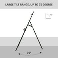 thumbnail image 4 of HOMCOM 55" Adjustable Folding Art Easel Stand Painting Display Rack Black, 4 of 9