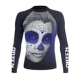 thumbnail image 1 of Raven Fightwear Women's Dia de los Muertos Daniella Rash Guard MMA BJJ Black, 1 of 3