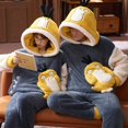 thumbnail image 1 of Conjuntos de pijamas para parejas para hombres y mujeres, ropa de dormir gruesa de invierno, ropa de dormir de dinosaurio de dibujos animados, amantes coreanos, ropa de casa suave y cálida, 1 of 4