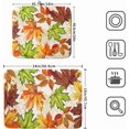 thumbnail image 3 of Fall Leaf Dish Drying Mat for Kitchen Counter ch Autumn Harvest Thanksgiving Maple Leaves Absorbent Reversible Microfiber Drainer Rack Mats Countertops Protector -, 3 of 7