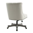 thumbnail image 6 of Linon Della Mid Back Office Chair with Adjustable Height, Tilt and Swivel, Graywash/Natural, 6 of 10