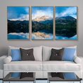 thumbnail image 3 of wall26 Framed Wall Art Print Set Blue Cloud &amp; Mountain Lake Reflection Nature Wilderness Photography Realism Rustic Colorful Multicolor Ultra for Living Room, Bedroom, Office - 16"x24"x, 3 of 4