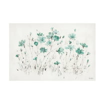 Trademark Fine Art 'Wildflowers I Turquoise' Canvas Art by Lisa Audit