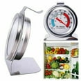 thumbnail image 2 of Stainless Steel Fridge Freezer Dial Thermometer High Accuracy No Batteries, 2 of 5