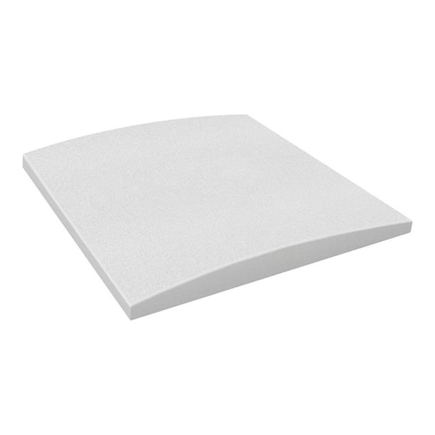 Cojín de sofá de 50 x 50 cm, curvo, antideslizante, para debajo del cojín Blanco