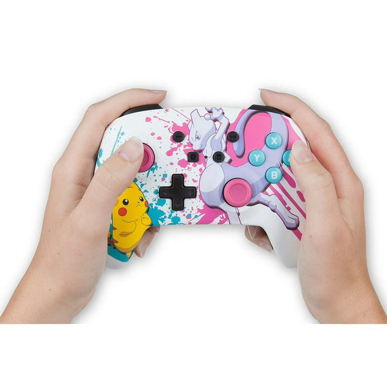 Manette Nintendo Switch: POWER A - WIRED CONTROLLER POKEMON MEWTWO