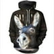 thumbnail image 3 of Sudadera con capucha de gran tamaño con estampado 3D de burro para hombre y mujer, moda Y2K, ropa de calle, jerséis con capucha, ropa para niños, 3 of 5