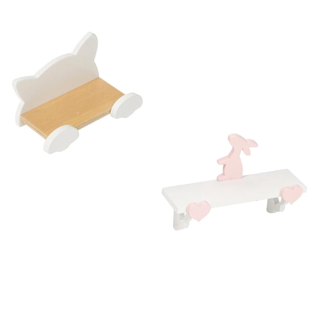 Estante de pared de casa de muñecas,estante de pared casa de muñecas juego de accesorios de baño,Estante de casa de muñecas Decoración de casa de muñecas en miniatura,Estantes de