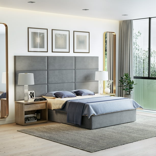 Premier Customizable Upholstered Wall Panel Headboard Set ...