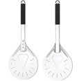 thumbnail image 3 of Cortador de pizza y servidor de pizza, empujador de pizza de aluminio,11 Feliz Sencillez, 3 of 4