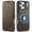Brown, variant on TECH CIRCLE for iPhone 17 Pro Wallet PU Leather+TPU Folio Case with Cash & Card Slots and Kickstand Compatible with MagSafe Shockproof Protective Cover,Green
