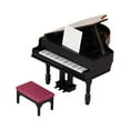 thumbnail image 2 of Casa de muñecas en miniatura, Piano, casa de muñecas, Mini muebles, decoración, instrumento Musical, modelo de juguete para sala de estar, casa de, 2 of 9