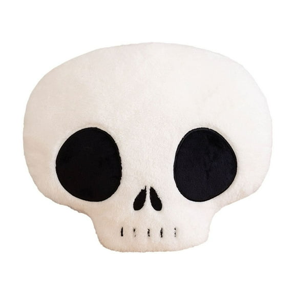 Halloween Skeleton Pillows, Decorative Skull Head Throw Pillows for Sofa Bed Couch Stuffed Gothic Cushion for Party Home Car Halloween Skeleton Decor