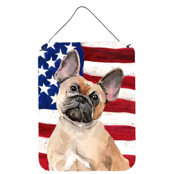 Fawn French Bulldog Patriotic Wall or Door Hanging Prints