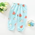 thumbnail image 2 of REDARER Toddler Boys & Girls' Summer Harem Pants Watermelon Print Beach Trousers Breathable Resort Style Casual Pants,2-3 Years, 2 of 4