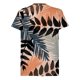 thumbnail image 2 of Camisas De Mezclilla Para Hombre Camisa de manga corta con estampado de cuello para hombre Camisa de manga corta suelta casual (Orange, M), 2 of 4