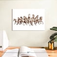 thumbnail image 3 of Elephant Stock 8 Horses Wall Art - Horizontal Canvas Wall Art - Living Room Wall Decor - Animal Canvas - White And Gray Decor - 12" x 8", 3 of 8