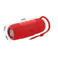 thumbnail image 3 of PPgejGEK Outdoor Portable Bluetooth Speaker 5.3 Wireless Audio 2x5W High Power 1500mAh Battery TF Card FM for Car Gift 20x8x9cm/7.87x3.15x3.54in, 3 of 8