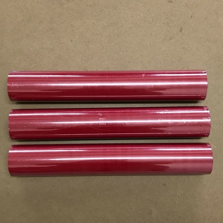 3 Roll 12" x 5Feet 12Feet Red HTV Iron On Heat Transfer Vinyl for T Shirt Bags Hats Shoes Cricut