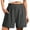 Grey, variant on Guitiannn High Waisted Casual Summer Shorts for Elastic Comfort Loose Fit Solid Color Straight Leg Shorts Women's Shorts Athletic Long Chub Rub Shorts for Women Women Athletic Shorts Twill Shorts