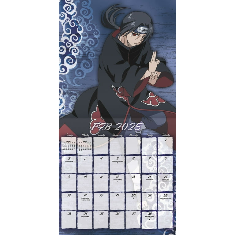 Trends International 2025 Naruto Shippuden Wall Calendar Trends International 2025 Naruto Shippuden Wall Calendar
