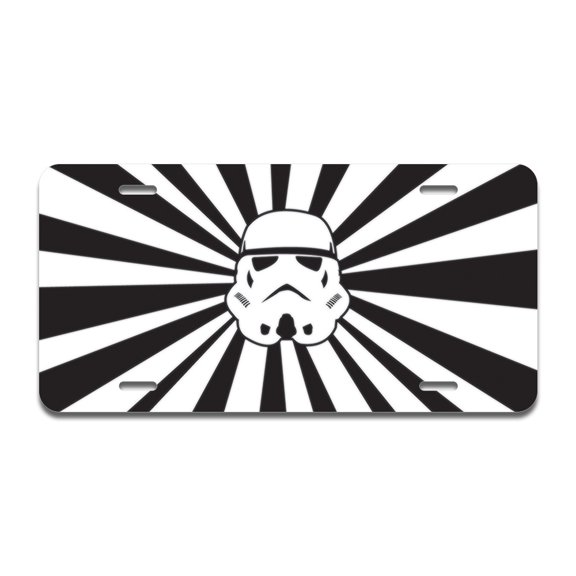 Star Rays Aluminum License Plate| License Plate 12" X 6" Fits Any Car, Truck, SUV, RV, or Trailer | Made in The USA