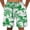 Z160-Green, variant on Men's Swim Trunks Mid-Thigh Lightweight Floral Swim Trunks Quick Dry Patriotic Swimming Trunks with Pockets Upf 50+ Sun Protection Fishing Shorts for Men