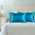 thumbnail image 3 of MesaSe Satin Pillowcases Set of 2  with Envelope Closure White, 3 of 7