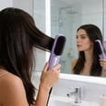 thumbnail image 6 of 1PC Portable Straightener Brush Fast Heating Cordless Mini Hair Brushs Mode for Frizz Shine (Black), 6 of 6