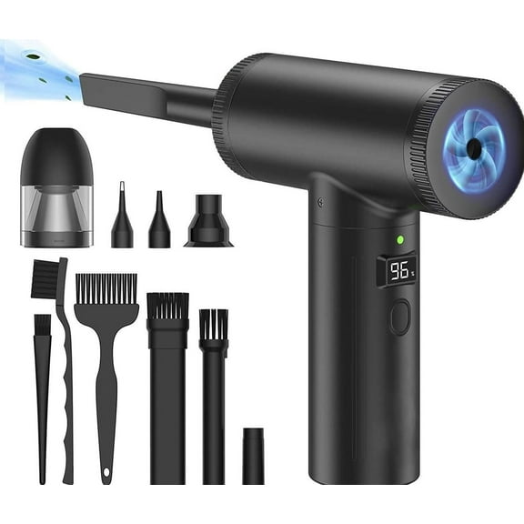 Giizhmy Compressed Air Duster Electric, Air Duster & Vacuum Cleaner 2 in 1 Rechargeable 7800mAh Cordless